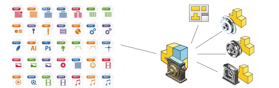 SOLIDWORKS PDM nem csak CAD fájlok kezelésére alkalmas